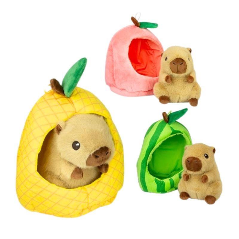 Plyšová Kapybara v ovocí