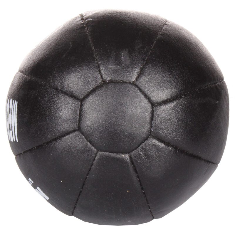 Black Leather kožená medicinbalová lopta 2