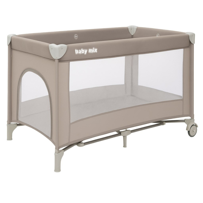 Detská cestovná postieľka Simple Baby Mix béžová