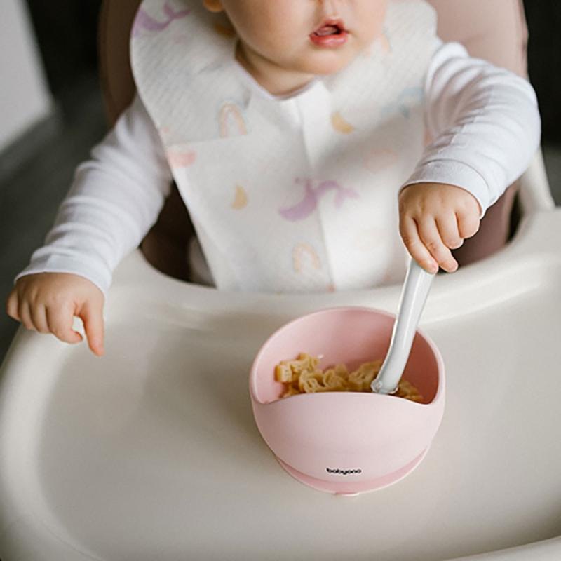 Detská flexibilná lyžička Baby Ono zelená