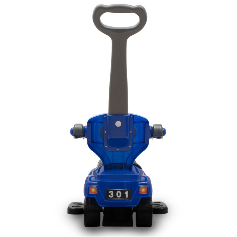 Detské odrážadlo s vodiacou tyčou 3v1 Baby Mix Mega Car modré (Poškodený obal) 4