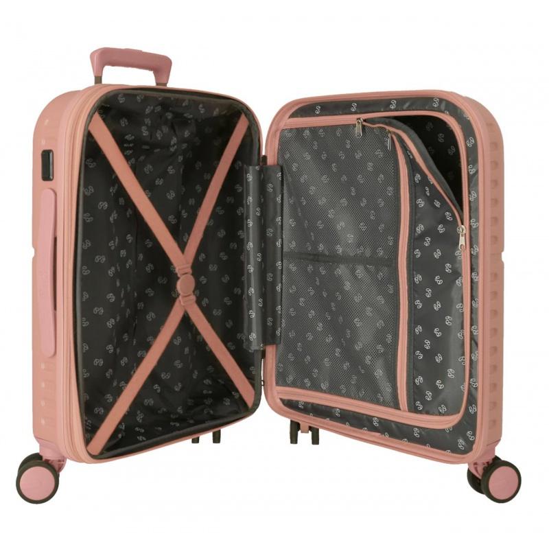 PEPE JEANS Highlight Rosa Claro, ABS Cestovný kufor, 55x40x20cm, 37L, 7688624 (small exp.) 11