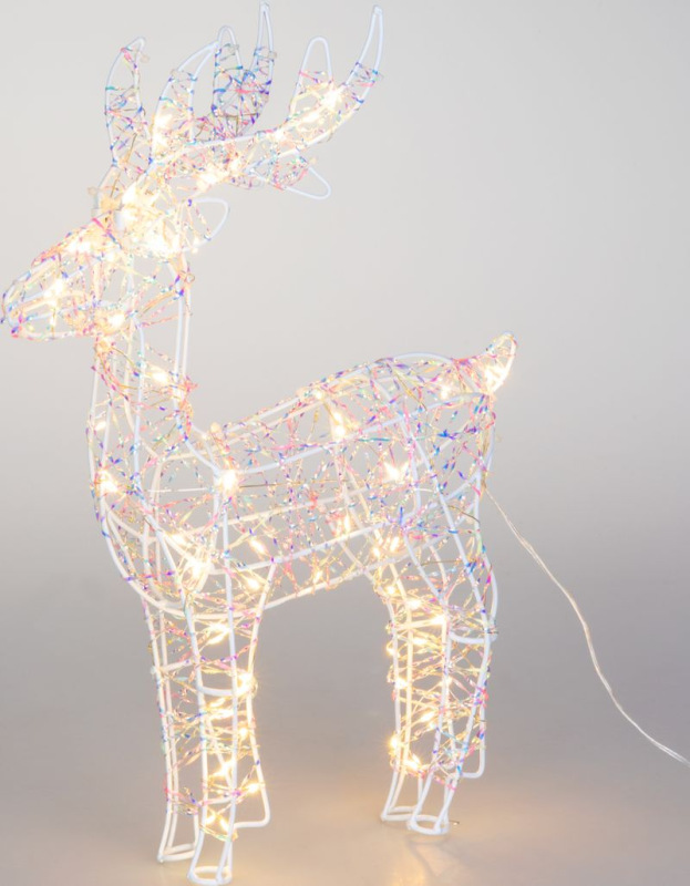 Dekorácia MagicHome Vianoce, Jeleň, 120xLED teplá biela, IP20, 30,5x10x46 cm 1