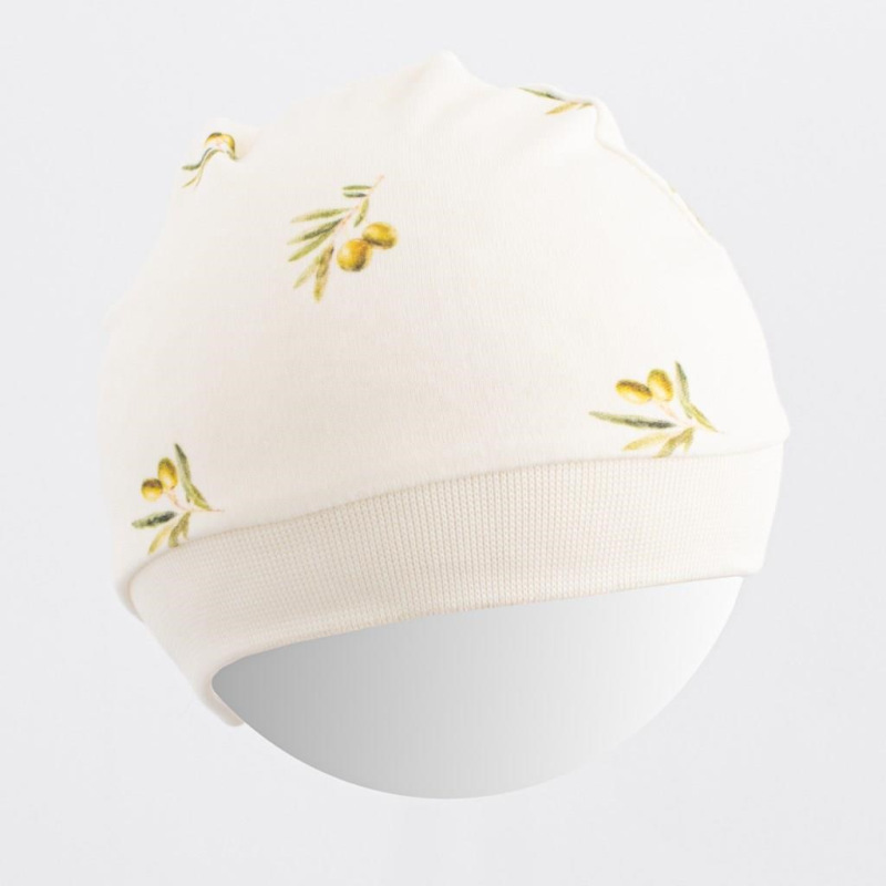 Dojčenská čiapka z organickej bavlny New Baby Olivy 56/62
