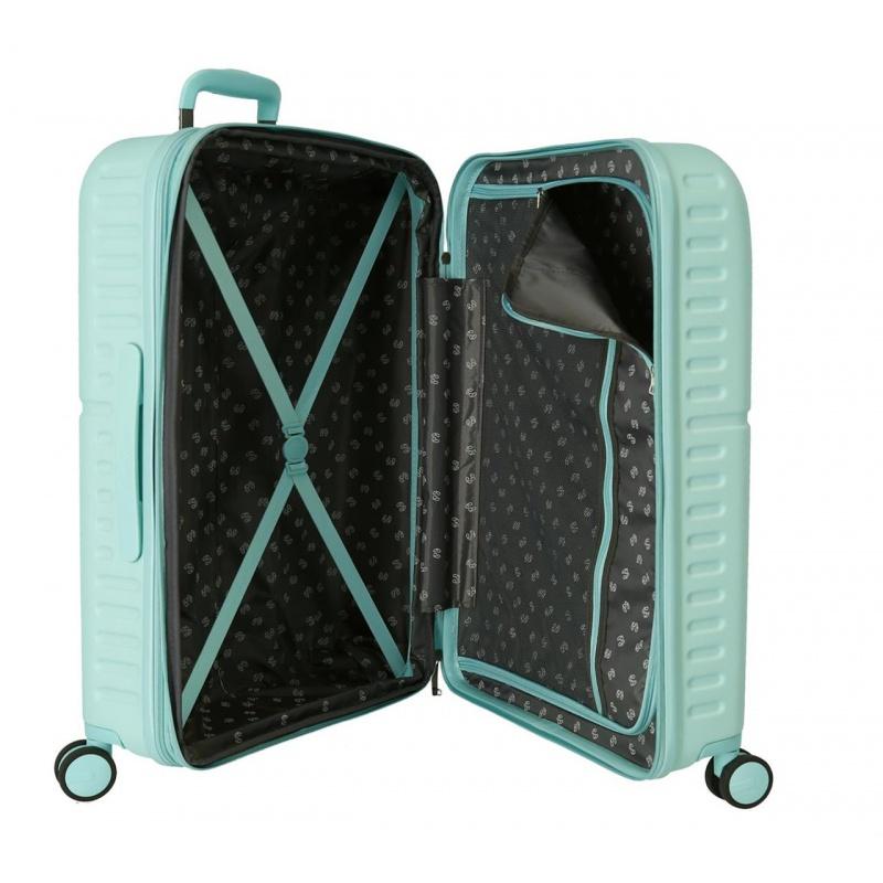 PEPE JEANS Highlight Turquesa, Sada luxusných ABS cestovných kufrov 70cm/55cm, 7689525 10