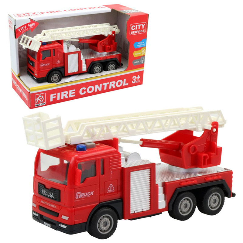 Hasičké auto na zotrvačník, so svetlom a zvukom