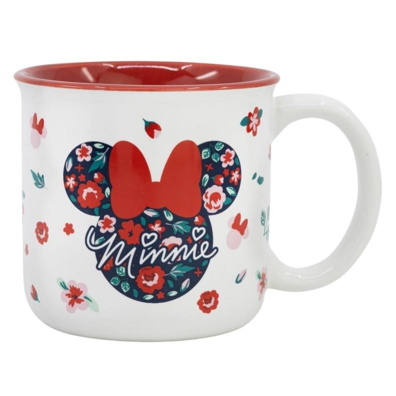 STOR Keramický hrnček Minnie Mouse Gardening, 400ml, 75734