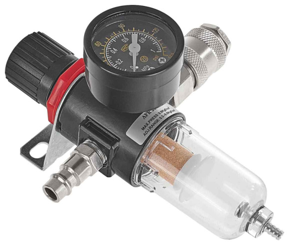 Odkaľovač s manometrom a regulátorom tlaku, 1/4 ", GEKO 9