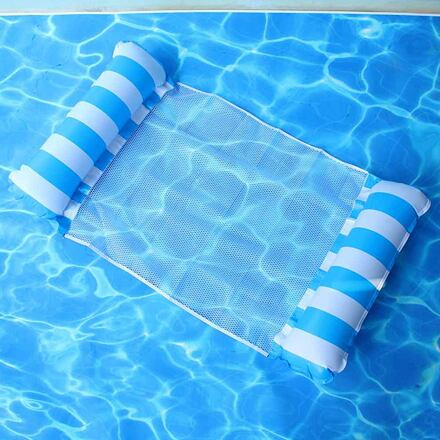 Merco Float Stripe nafukovacie lehátko 118 x 65 cm modrá 2