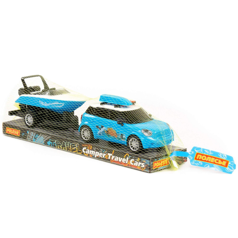 Výletné auto s prívesom a loďou 2