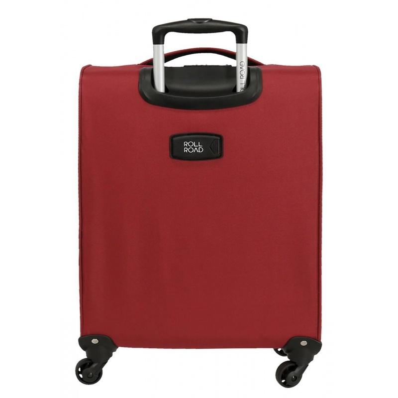 JOUMMA BAGS Textilný cestovný kufor ROLL ROAD ROYCE Red/Červený, 55x40x20cm, 39L, 5019124