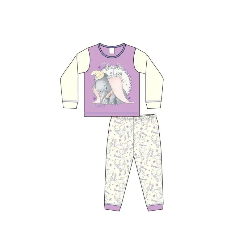 Dievčenské bavlnené pyžamo DISNEY DUMBO Baby - 6-9 mesiacov (74cm)