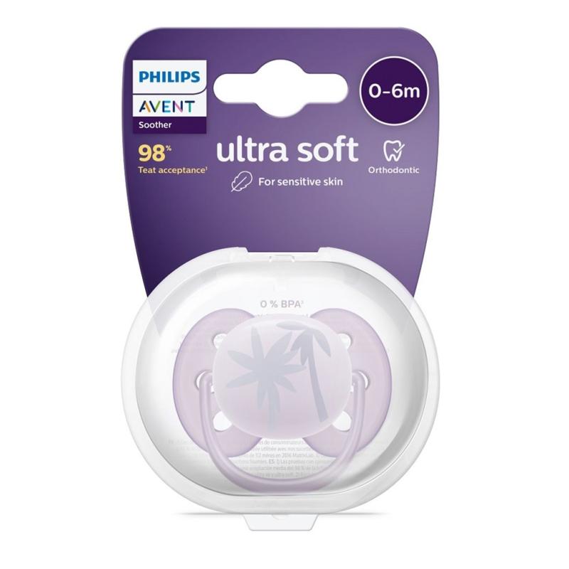 Dojčenský cumlík Ultrasoft Premium Avent 0-6 mesiacov palma 0-6 m