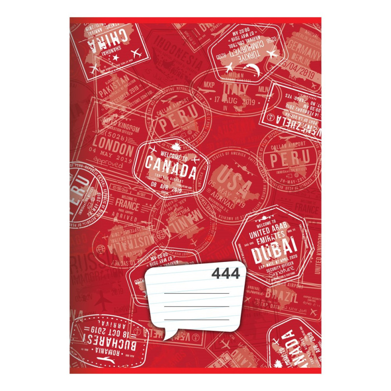 Zošit A4, 40 listový - linajkový 444 2