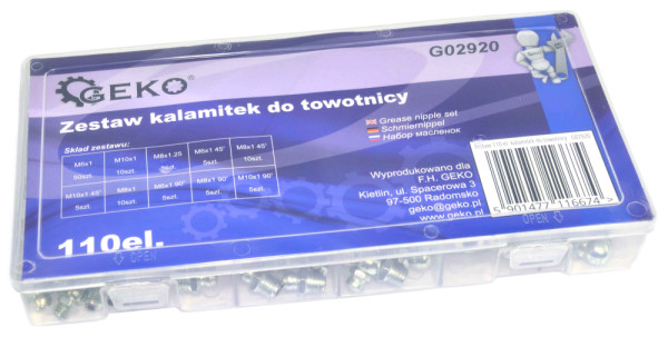 Sada koncoviek do dekalamitiek, 110-dielna, GEKO 3