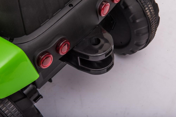 Elektrický traktor Baby Mix Erick s diaľkovým ovládačom zelený 3