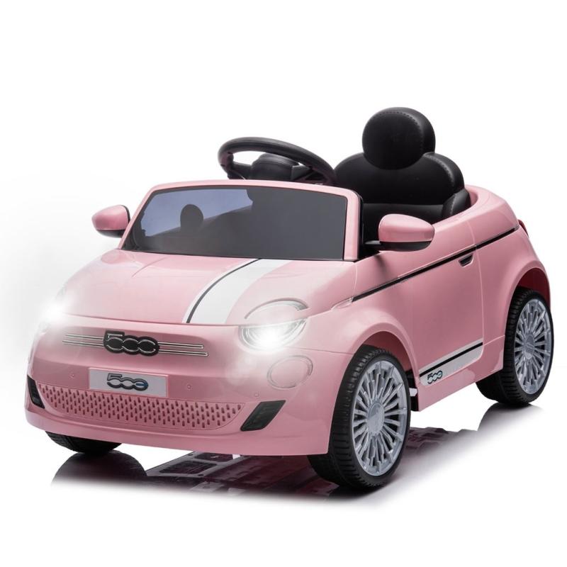 Elektrické autíčko Milly Mally Fiat 500e ružové