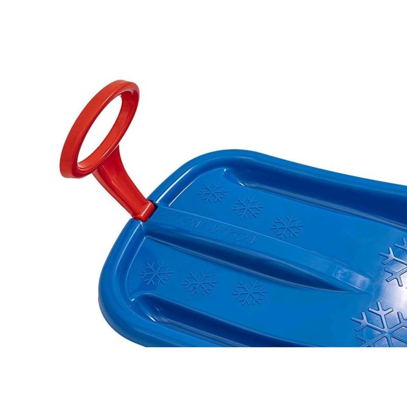 Sánkovací klzák s pohyblivou rukoväťou Baby Mix SNOW ARROW 74 cm červený