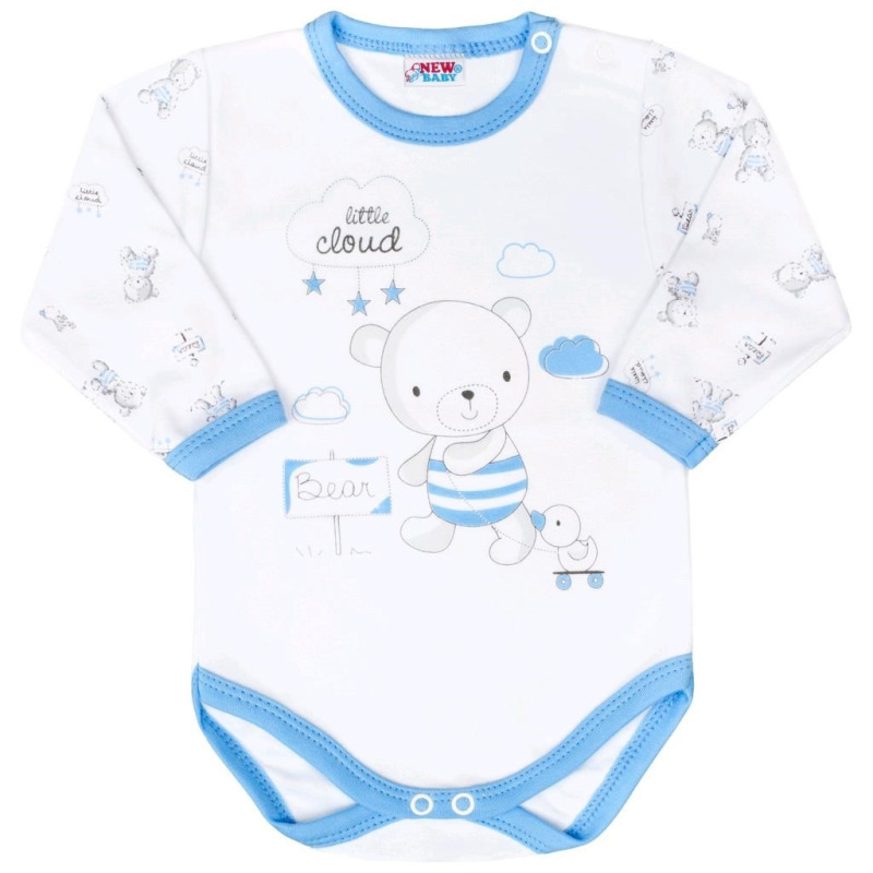 Dojčenské body New Baby Bears modré 68 (4-6m)