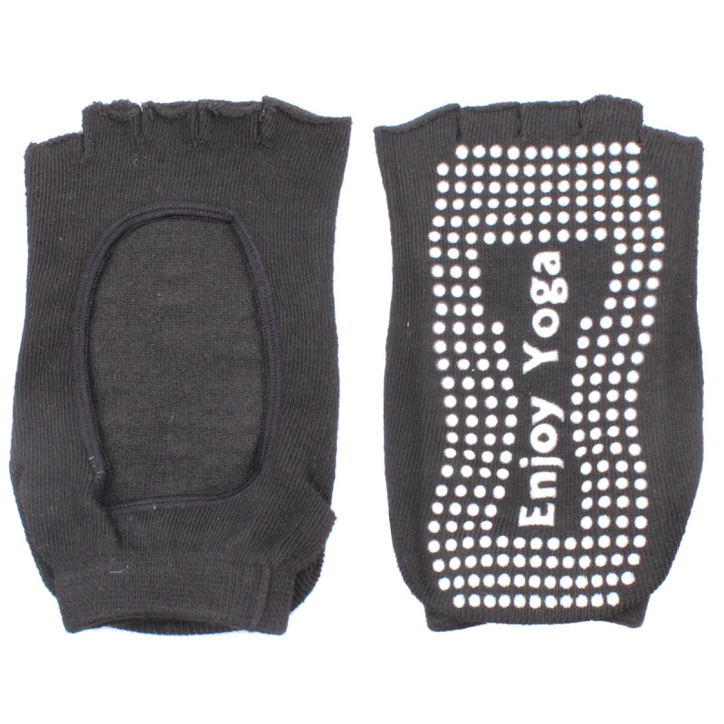 Grippy S2 ponožky na jogu, bezprsté čierna 1