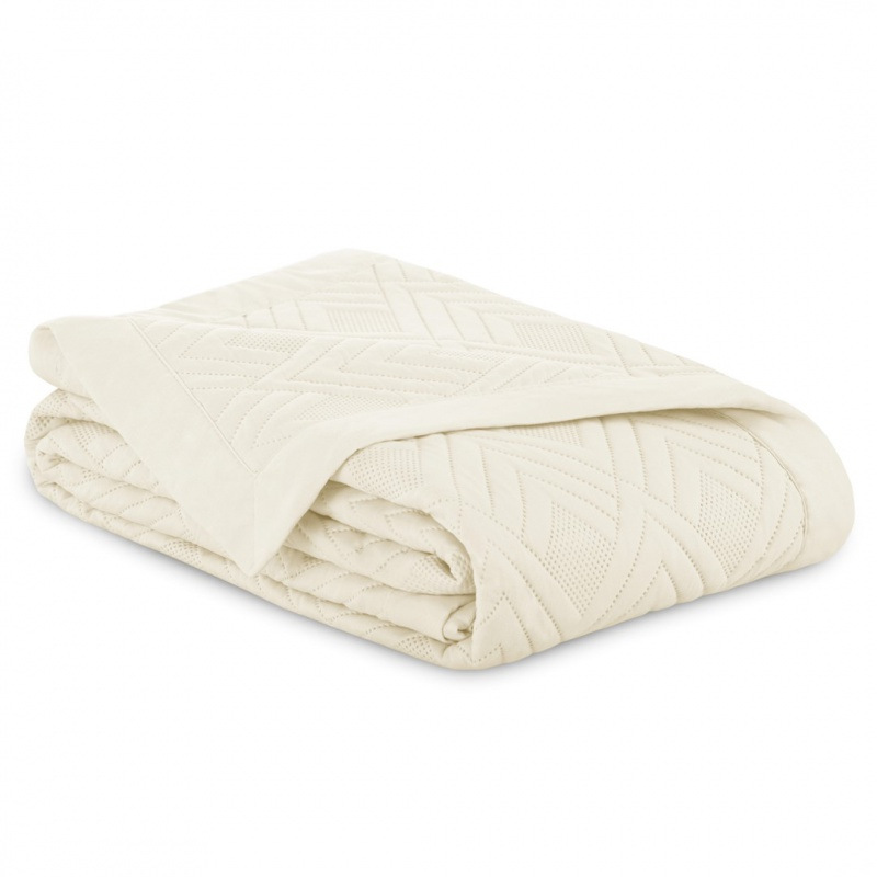 Obojstranný pléd /prehoz na posteľ AmeliaHome Ophelia, 240 x 260 cm, béžová 4