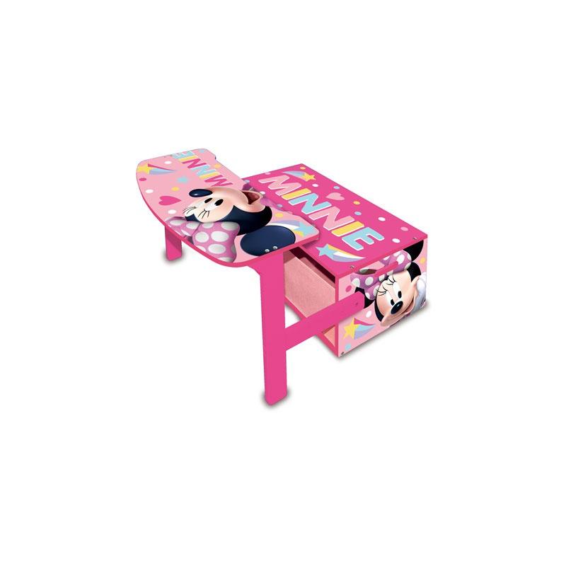 ARDITEX Detský drevený nábytok 3v1 MINNIE MOUSE (Lavička, Box na hračky, Stolík), WD13980