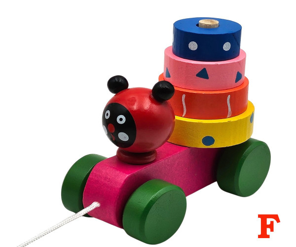 Drevené zvieratko na ťahanie 5