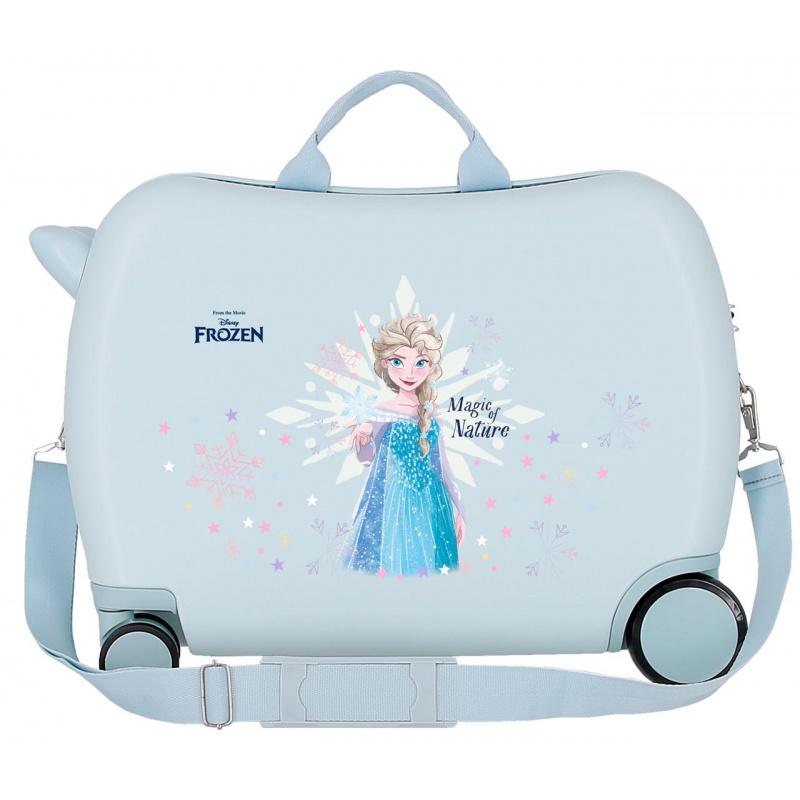 Detský cestovný kufor na kolieskach / odrážadlo DISNEY FROZEN Magic Ice Azul, 34L, 2949821 2