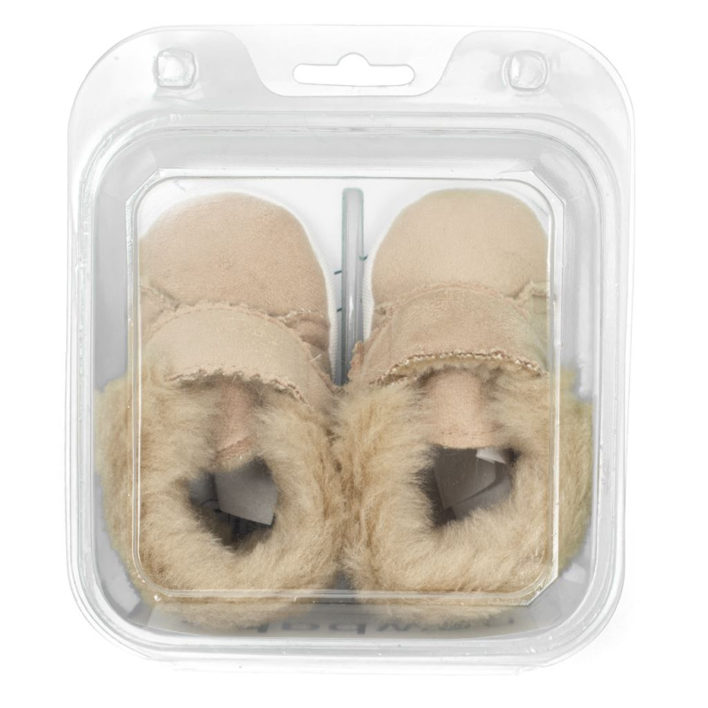 Dojčenské zimné semiškové capačky New Baby 0-3 m svetlo hnedé 0-3 m 3