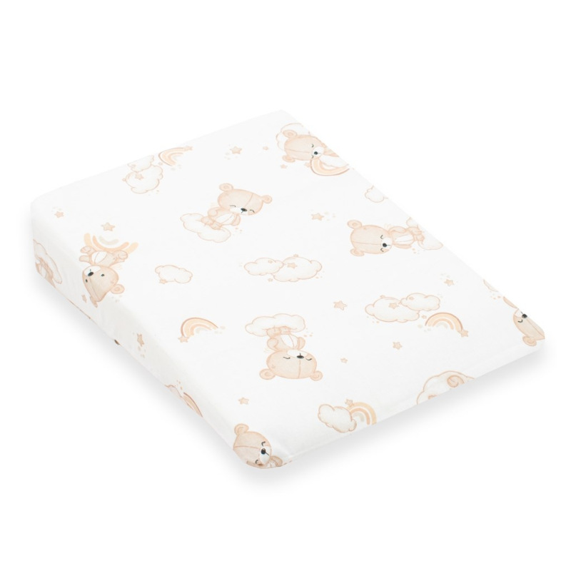 Poťah na detský vankúš - klin New Baby BASIC 30x37cm bear beige