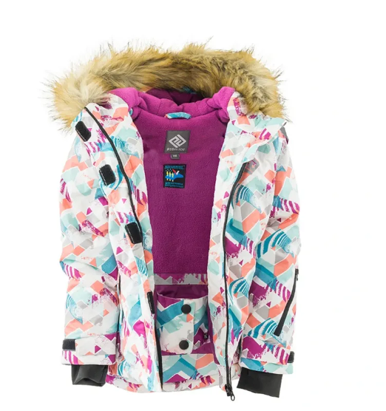 Zimná lyžiarska bunda pre dievčatá, Pidilidi, PD1098-03, ružová, veľ. 110