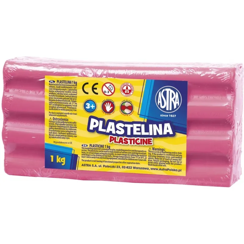 ASTRA Plastelína 1kg Ružová svetlá, 303111007