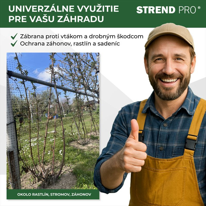 Sieť proti krtom GrassGuard, oko 12x12 mm, 2 m, L-200 m, do zeme, proti krtkom 5