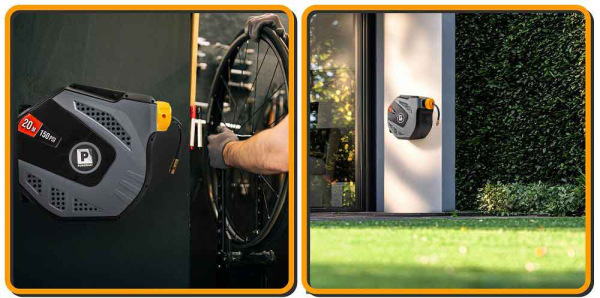 Samonavíjací závesný bubon s hadicou na vzduch, 8 x 12 mm, dĺžka 20 m, POWERMAT 10