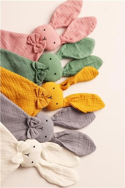 Mušelínový usínáčik New Baby Rabbit mint 2