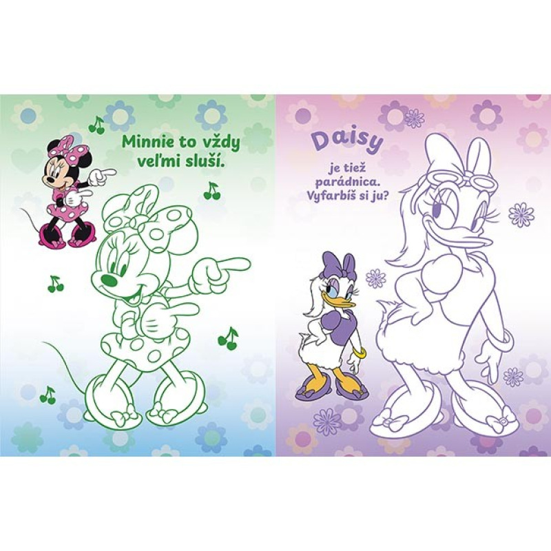 Maľovanky s nažehľovacími obrázkami Minnie 1