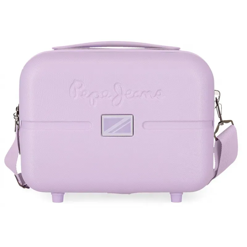 JOUMMA BAGS ABS Cestovný kozmetický kufrík PEPE JEANS ACCENT Lila, 21x29x15cm, 9L, 7693935