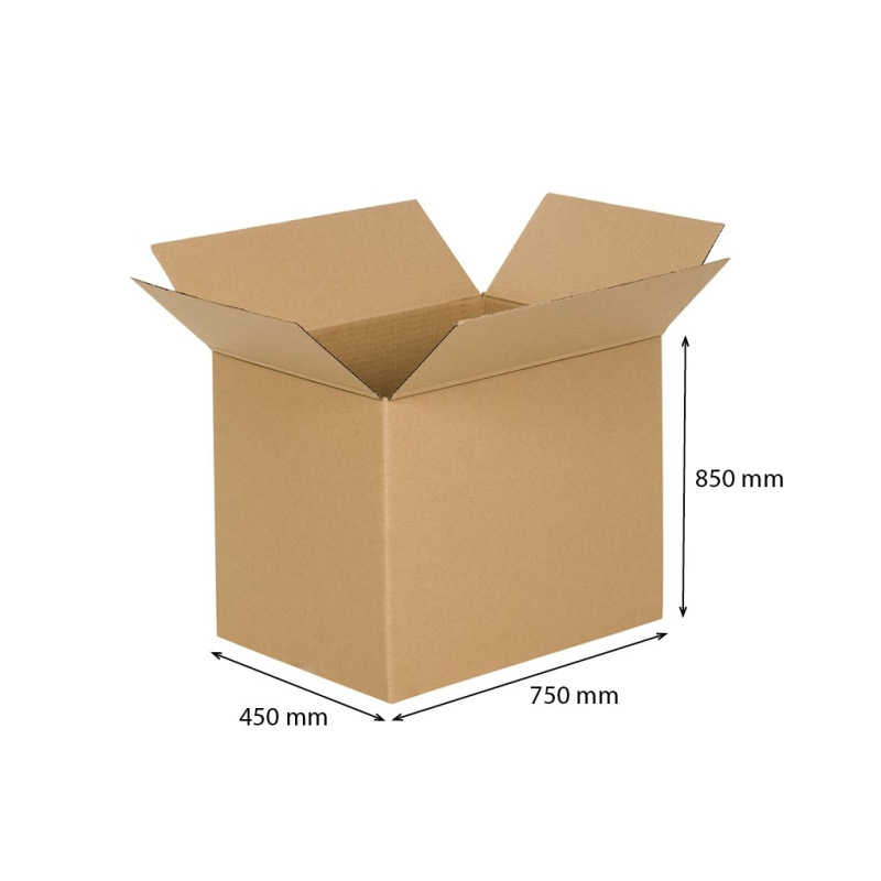 Kartónová klopová krabica 750x450x850 mm päťvrstvová 1
