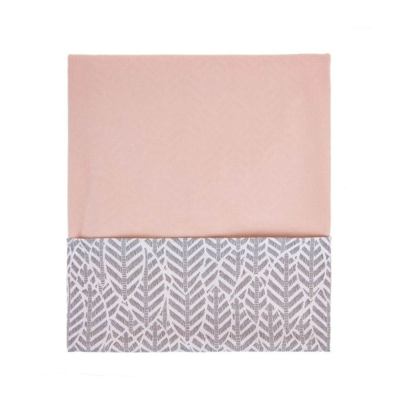 Detská obojstranná deka Velvet Womar 75x100 sivo-lososová