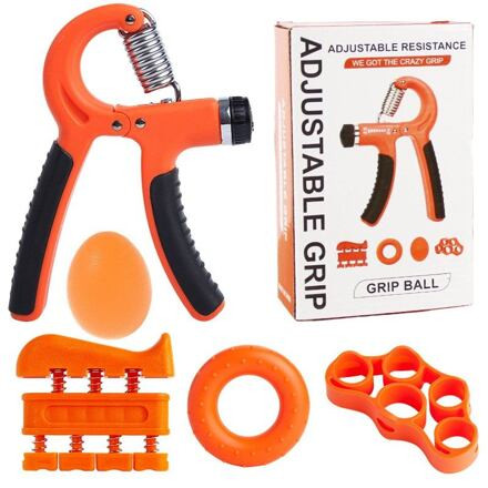 Grip 5 sada na posilňovanie rúk oranžová
