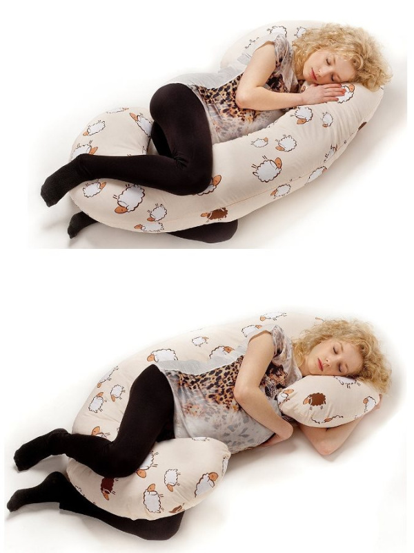 Univerzálny dojčiaci vankúš v tvare C New Baby cappuccino 285 x16 2