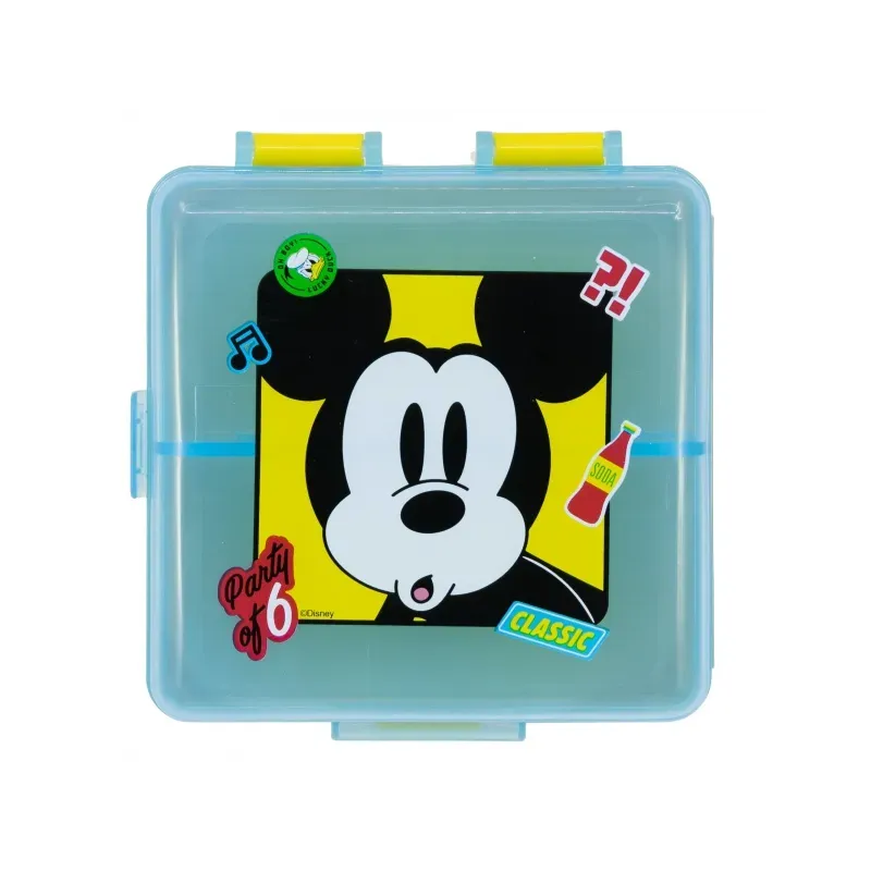 STOR Delený plastový box na desiatu MICKEY MOUSE, 74393