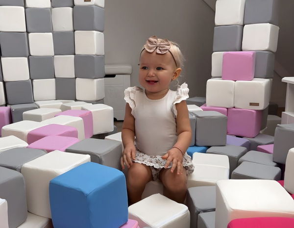 Penové kocky-sada 45 veľkých penových kociek Pyramída uni 5