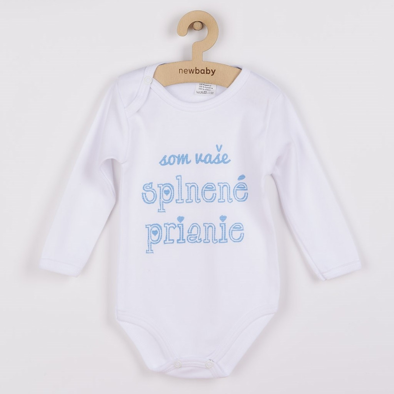 Body s potlačou New Baby som vaše splnené prianie - darčekové balenie 86 (12-18m) 1