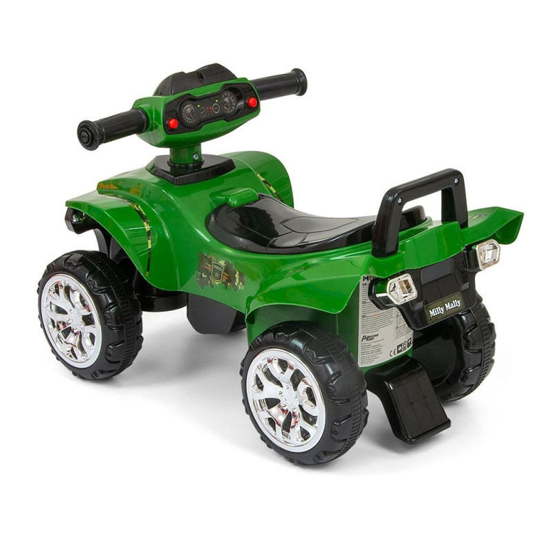 Detské odrážadlo so zvukom Štvorkolka Milly Mally Monster Military 4