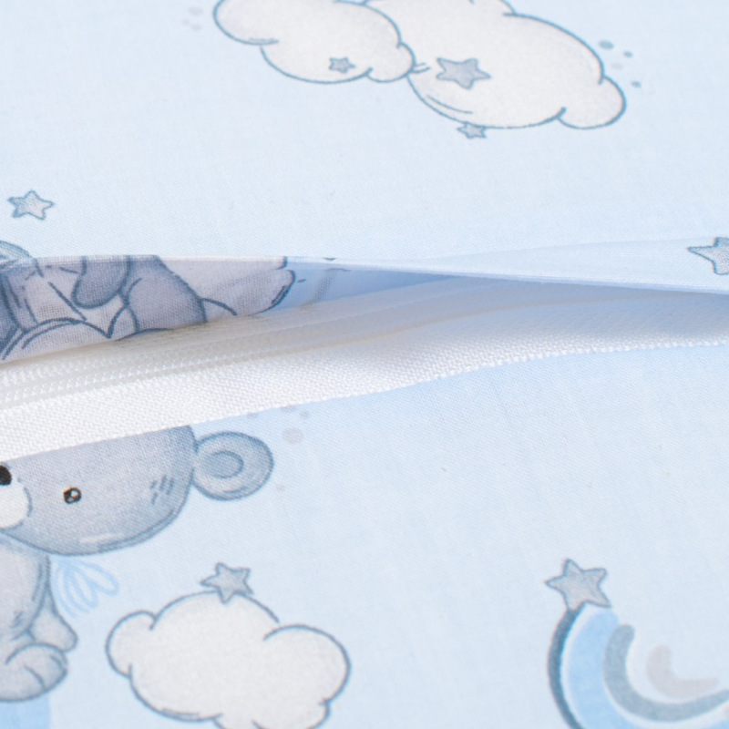 Detský podsedák na stoličku New Baby BASIC Bear blue 1