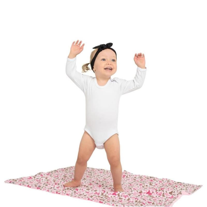 Detská deka z Minky New Baby Zvieratká sivá 80x102 cm