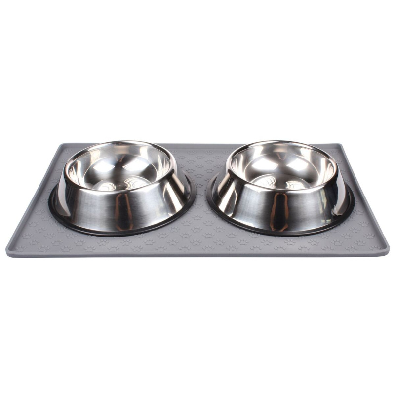 Pet Mat Small podložka pod misky sivá 1