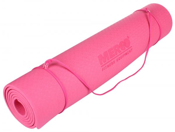 Merco Yoga TPE 6 Mat podložka na cvičenie tmavo ružová