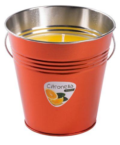 Sviečka Citronella CB163, repelentná, vedro, 610 g, 150x150 mm